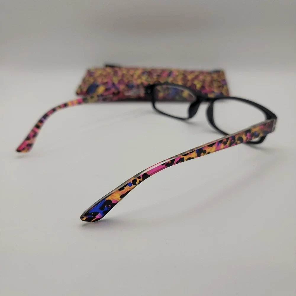 Sight‎ Station Alexa Reading Glasses +2.50 PLO715 Black Pink Leopard 58 PD